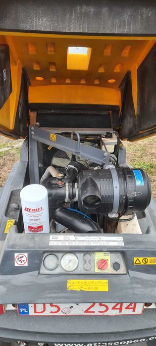 Kompresor śrubowy przewoźny Atlas Copco XAS67 3,6m3,7 bar 2015,600 mtg