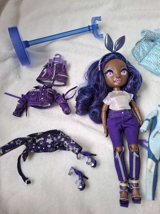 Lalki Rainbow high 2sztuki niebieska i fioletowa