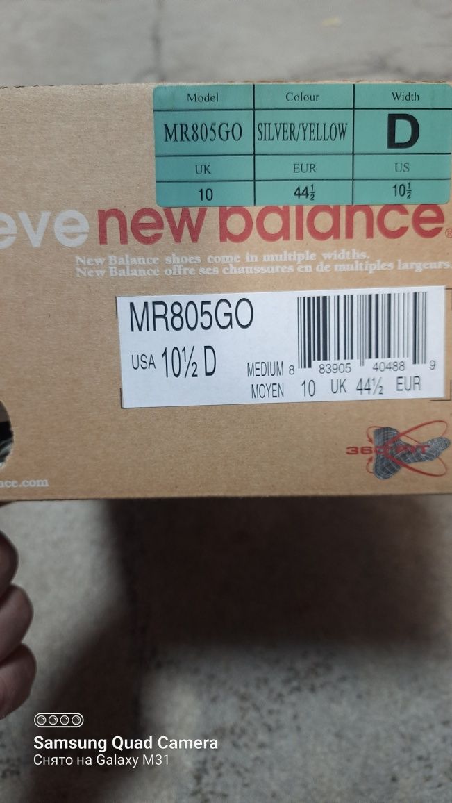 Продам оригінальні кросівки new balance 44,5 розір 28см