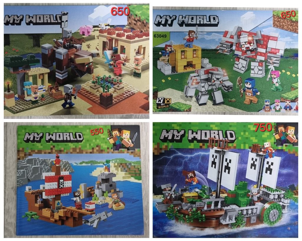 Конструктор майнкрафт minecraft my world lele bella