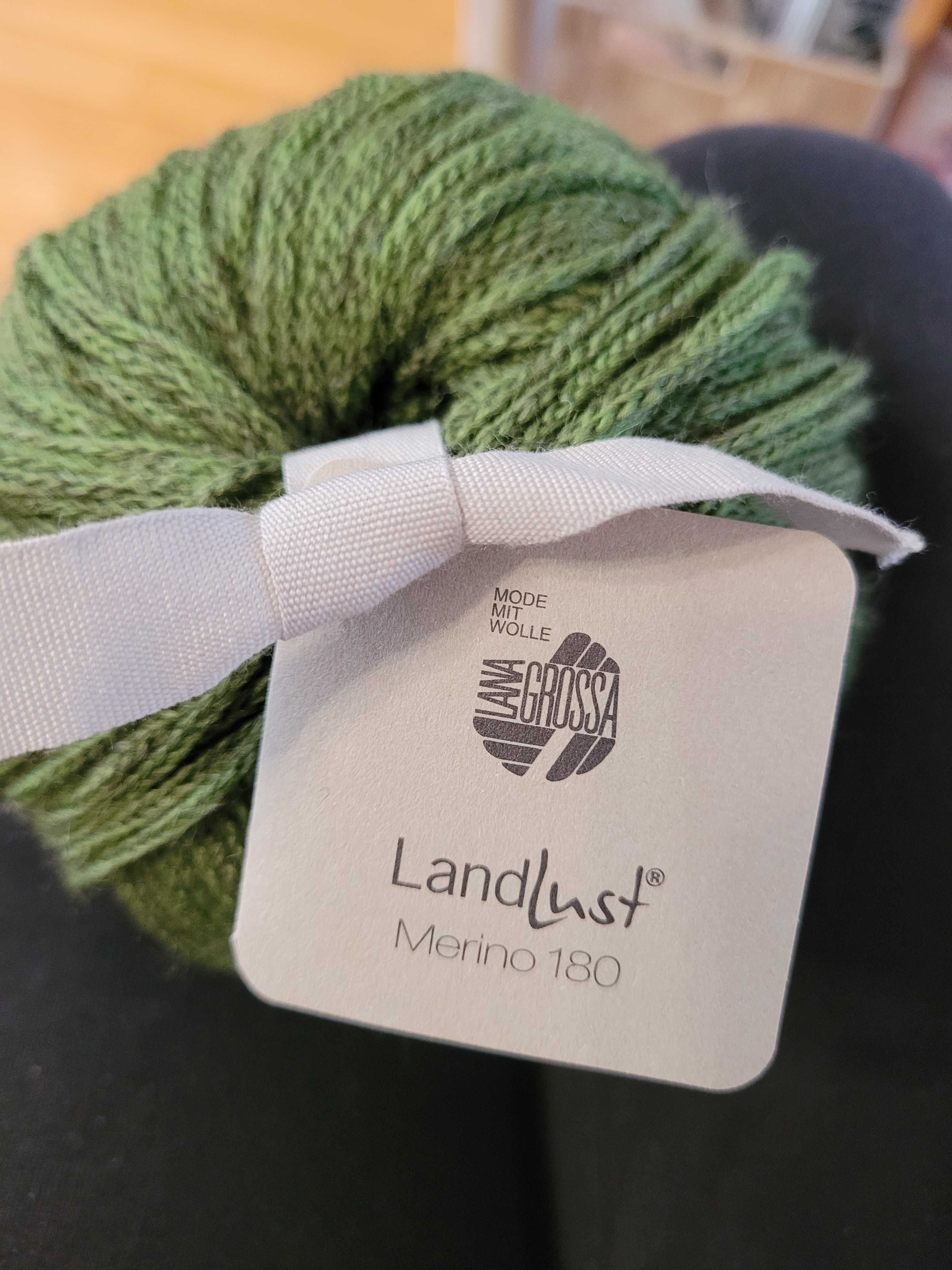 Włóczka Lana Grossa Merino zielona