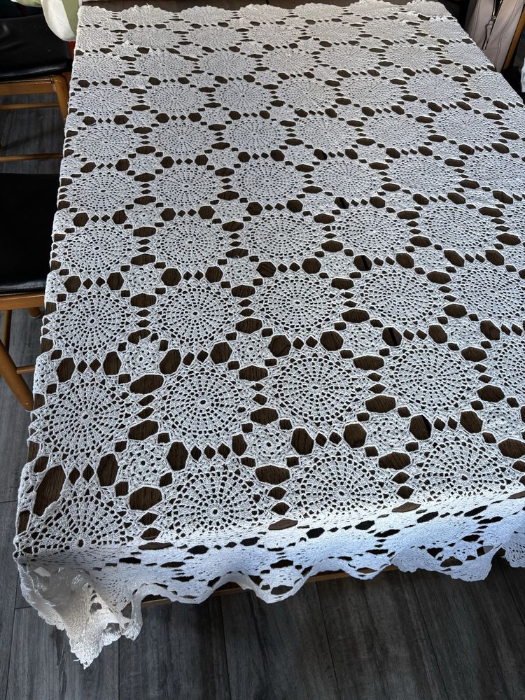 Toalha de mesa renda feita à mão 167 × 176