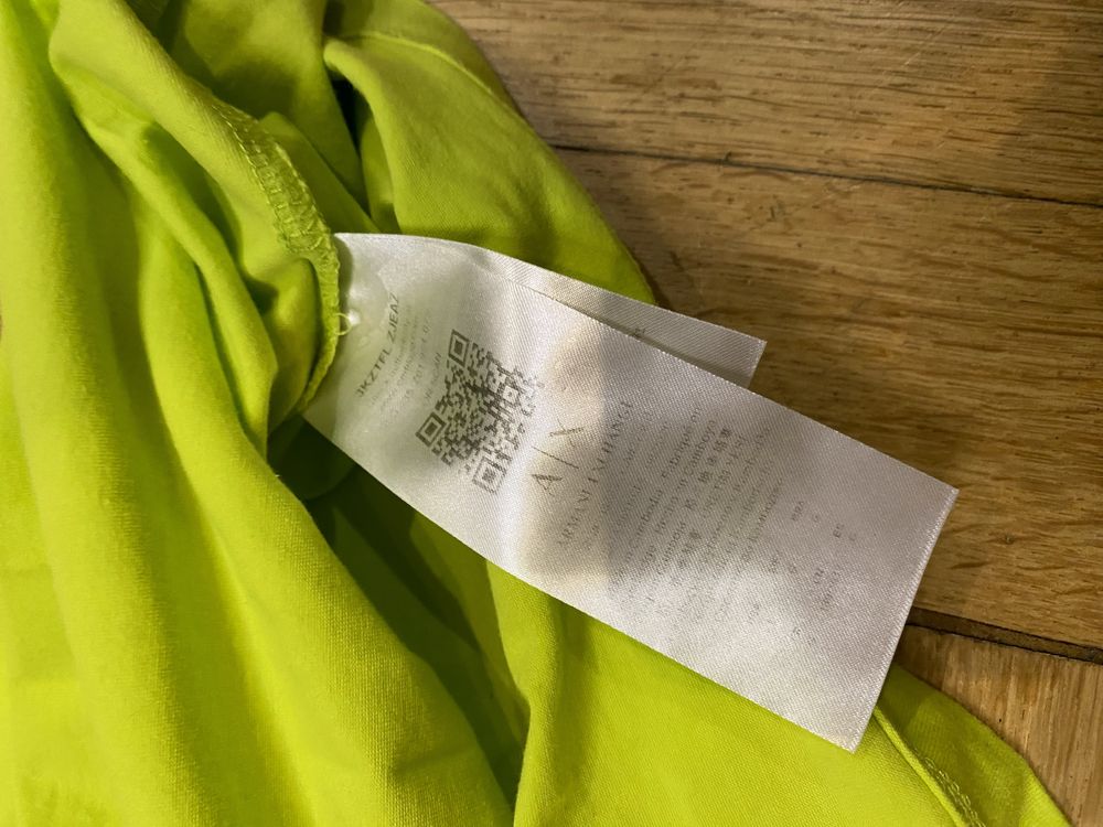 Чоловіча футболка Armani Exchange, салатова, нова, M-L, оригінал