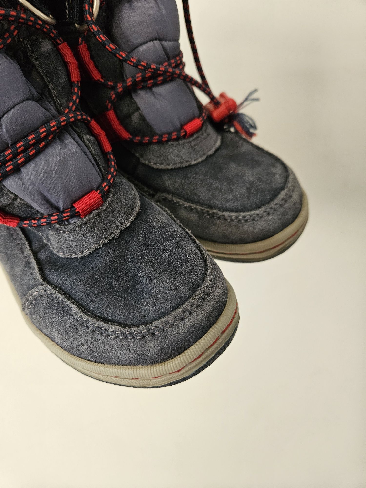 Buty zimowe kozaki Timberland skóra welna noster mido 23 14.5cm