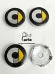 Centros de jante Smart 60mm Amarelos