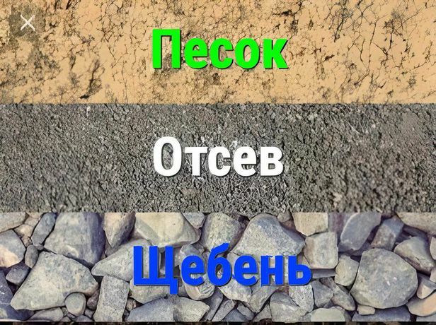 Щебень,песок,гранотсев,щпс,отсев,вивіз сміття мусора