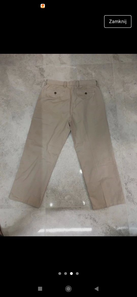 Kremowe spodnie GAP l/xl