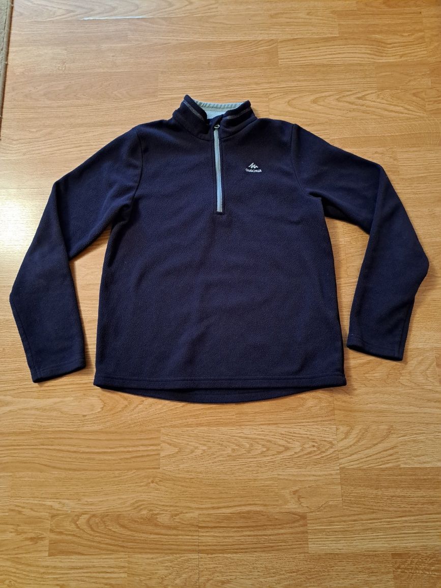 Bluza polarowa Decathlon r.141/150 - granatowa