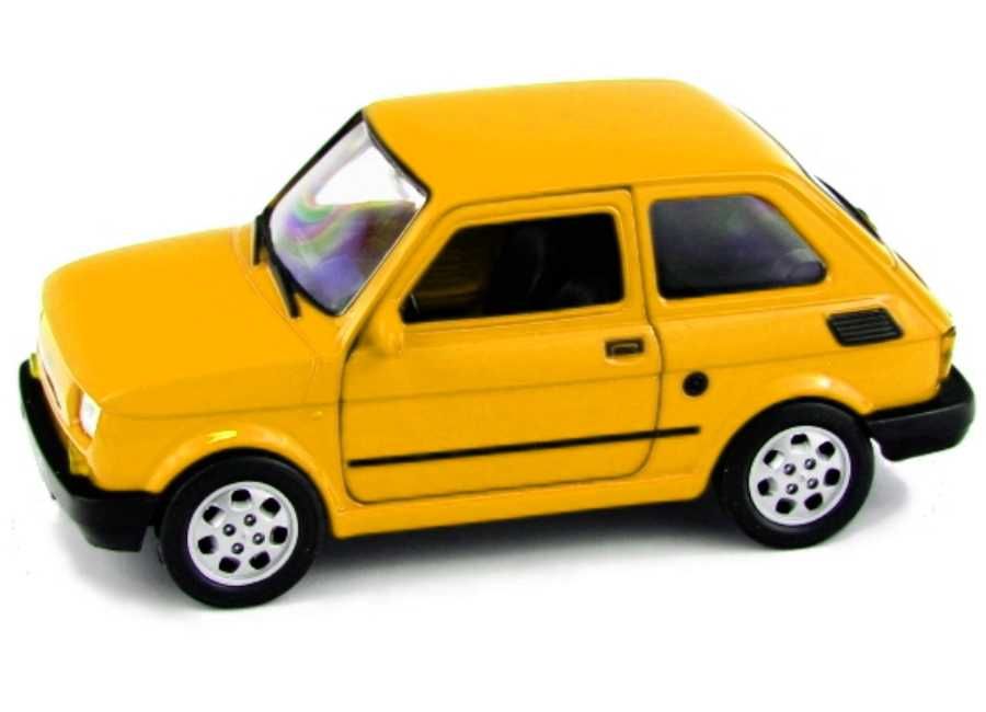 Fiat 126p model WELLY PRL 1:34 maluch żółty