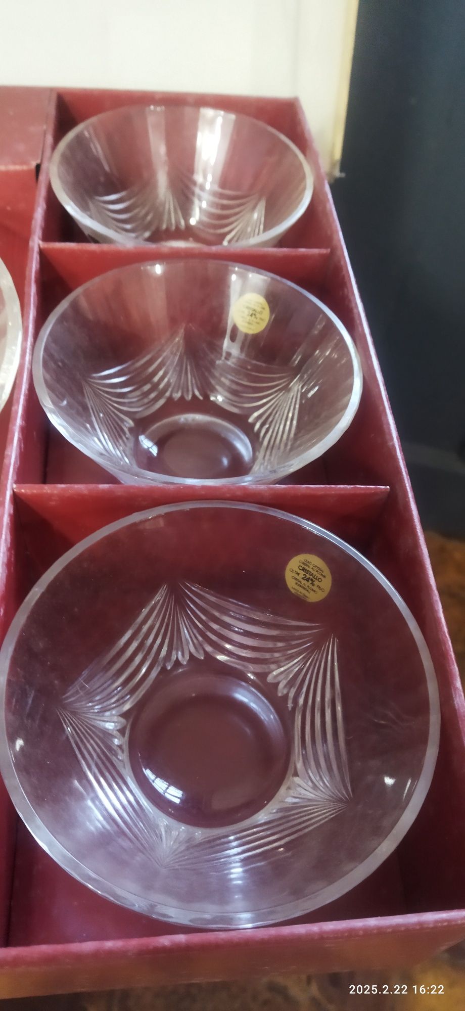Conjunto saladeira com 6 taças RCR