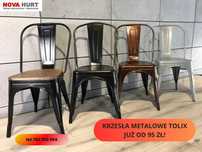Krzesła metalowe loft CORSICA TOLIX idealne do ogrodu restauracji