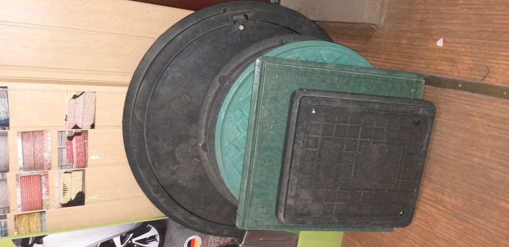 Люк канализационный полимерпесчаный круглый/квадратный