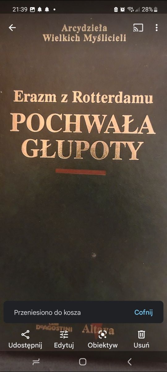 Pochwała głupoty, Erazm z Rotterdamu