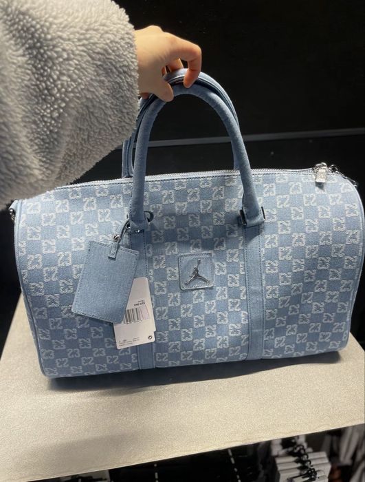 Дорожня сумка Air Jordan Monogram Duffle Bag синя блакитна ОРИГІНАЛ