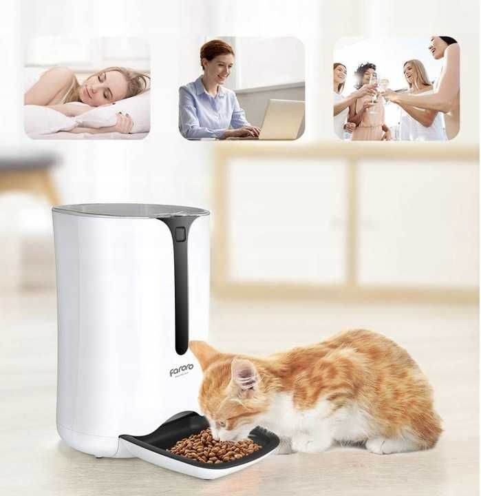 Faroro 7L Automatyczny podajnik suchej karmy dla kotów/psów z timerem