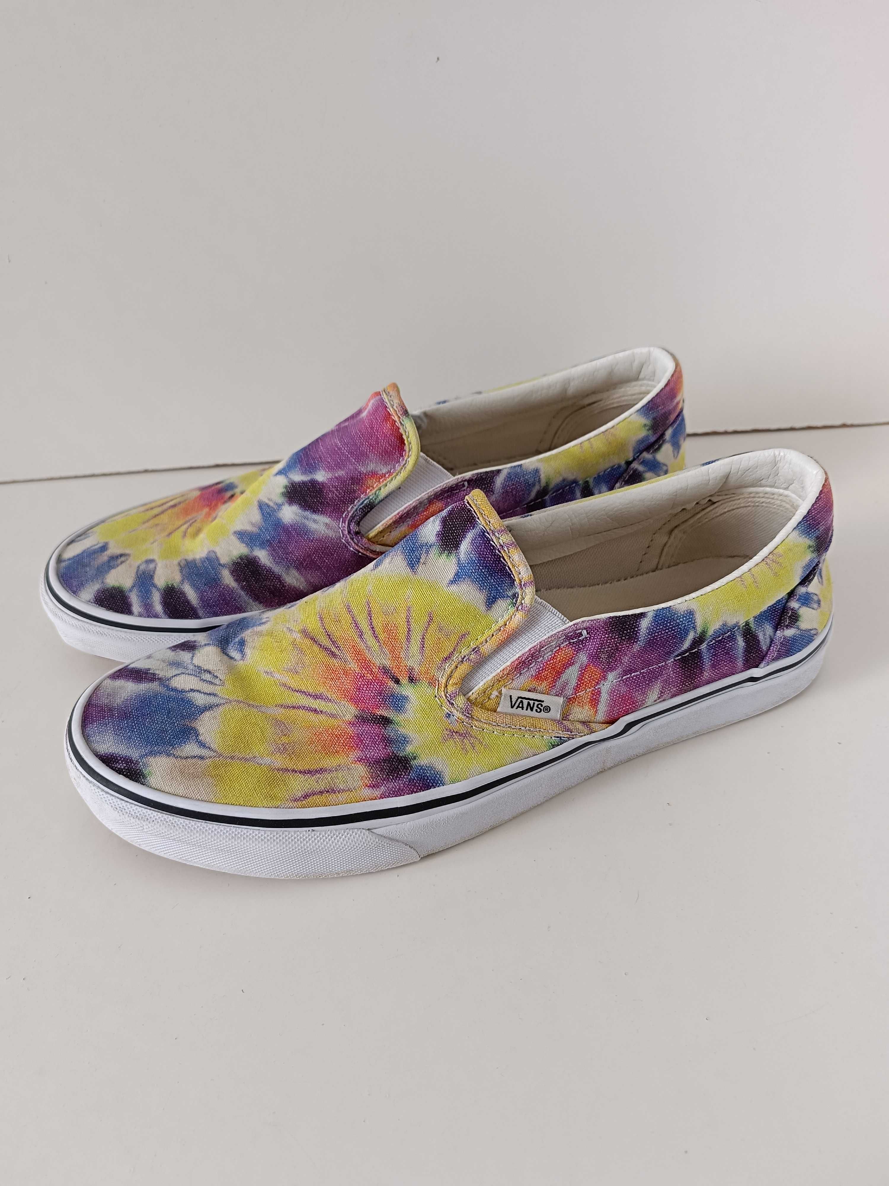 р 9 / 42-43 28 см жіночі яскраві мокасини сліпони кеди великі Vans