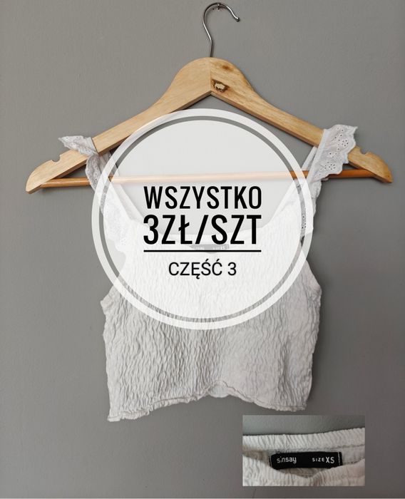 Bluzki topy koszulki zestaw damskie