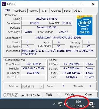 Processador Intel Core i5 4570 c/Cooler | Socket 1150