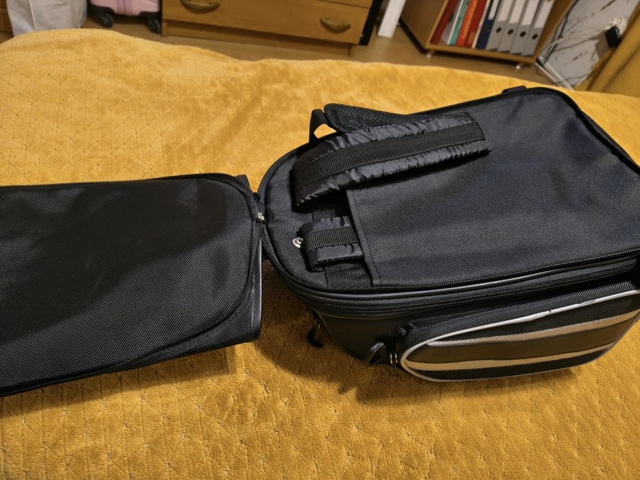 Tankbag powiększany z szelkami pokrowiec