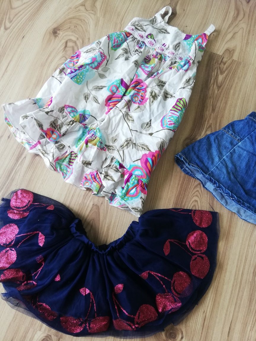 Ubranka dla dziewczynki 86 +GRATIS komplet paka ubrań dziewczęcych