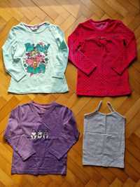 Bluzki z długim rękawe dla dziewczynki na 3-4 lata