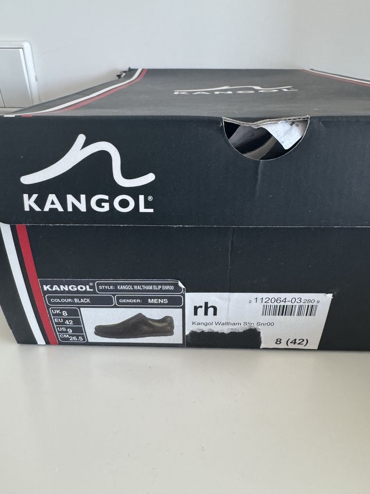Sapatos pele Kangol NOVOS!