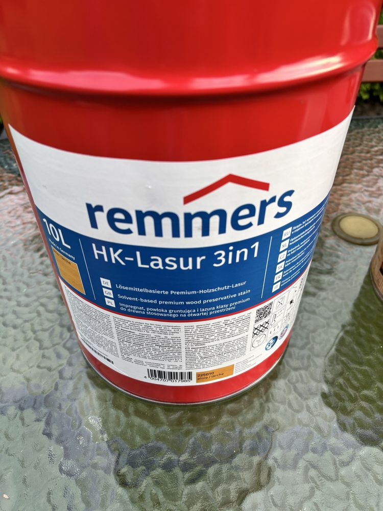 Remmers Impregnat HK- Lasur 3w1 drewno PINIA, 10 Litrów