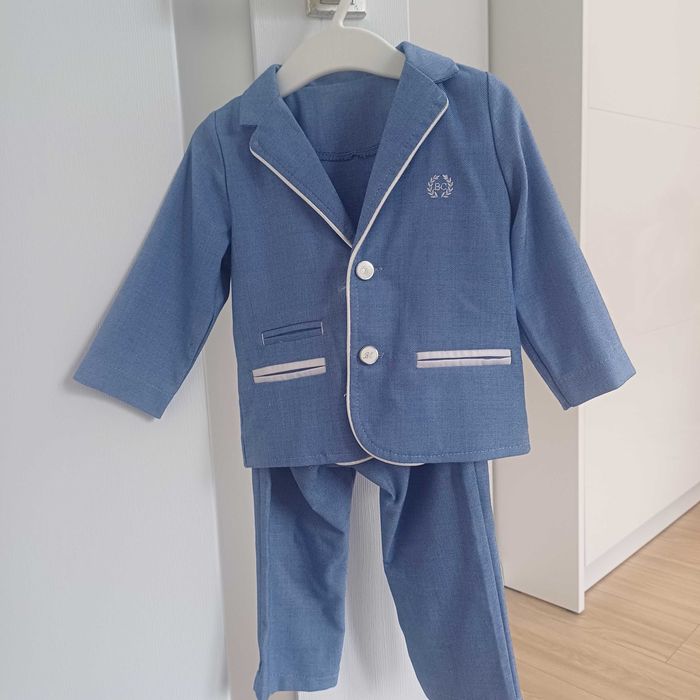 Garnitur dla 6-8 miesięcznego chłopca na chrzest i nie tylko (rozm.80)