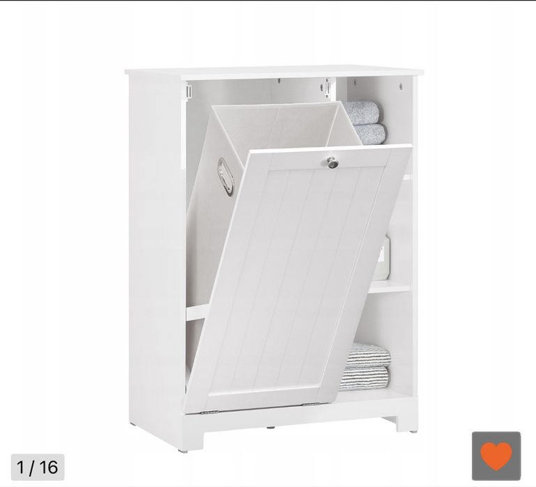 Szafka łazienkowa z koszem na pranie
