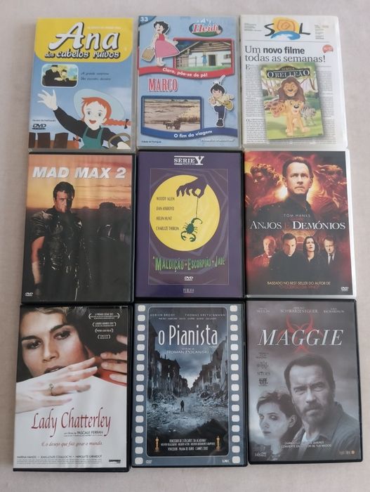 Coleção de DVDs originais