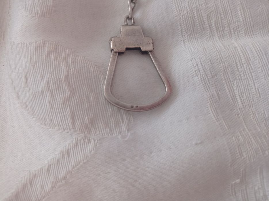 Porta chaves S.Cristovão em prata