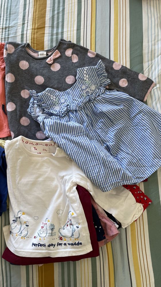 Conjunto de roupa de menina 12-18