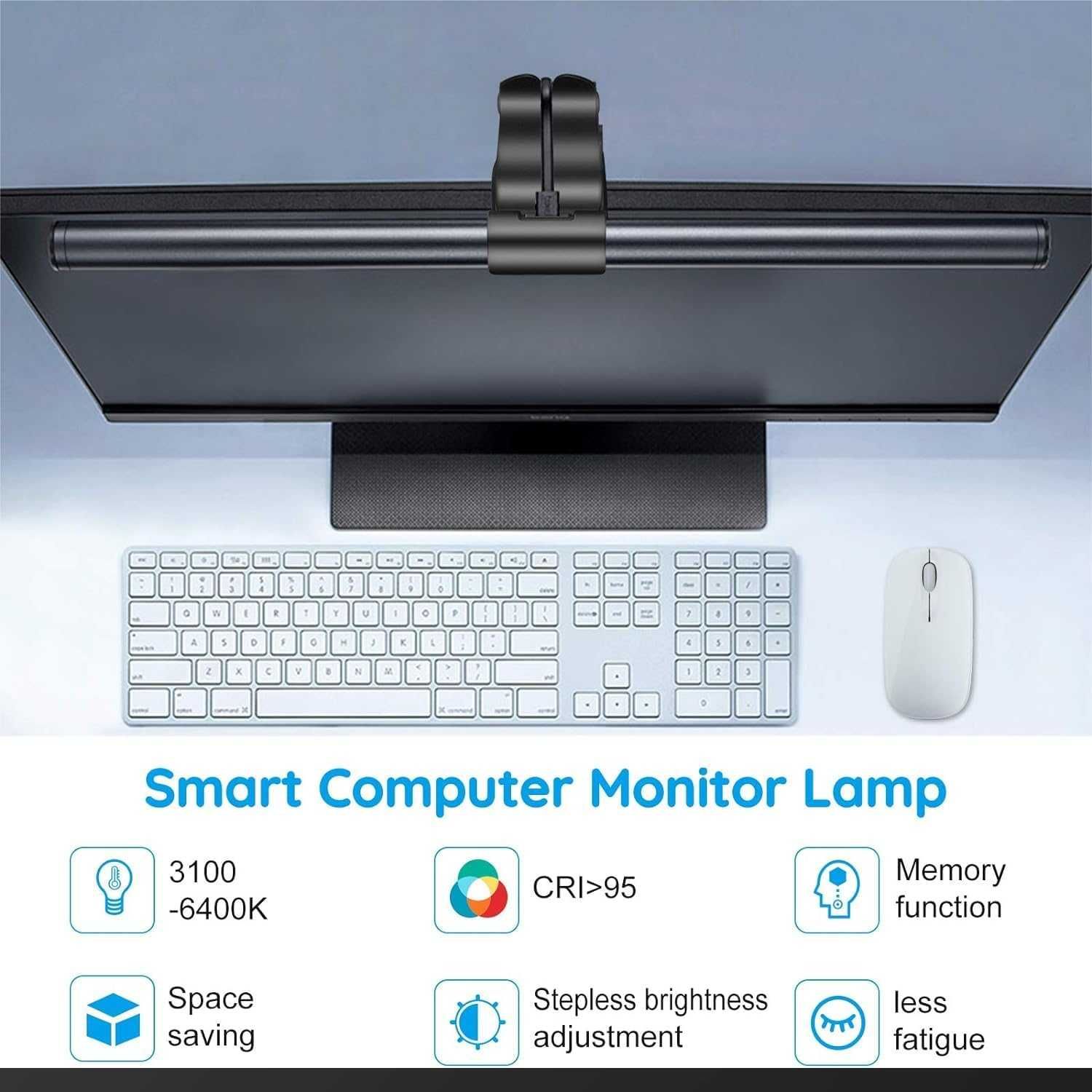 Lampka do monitora / lampa biurkowa LED / 41cm / USB !1724-U!