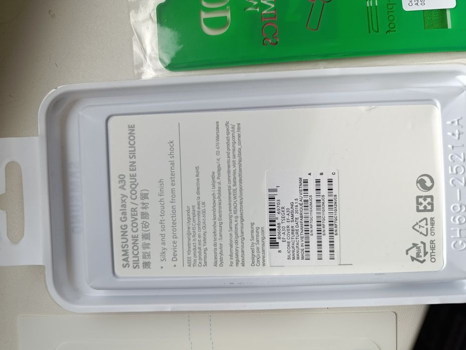 SAMSUNG A30 (бампер+скло)