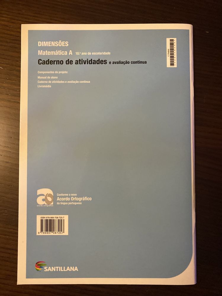 Caderno de atividades  “Dimensoes “  - 10 ano