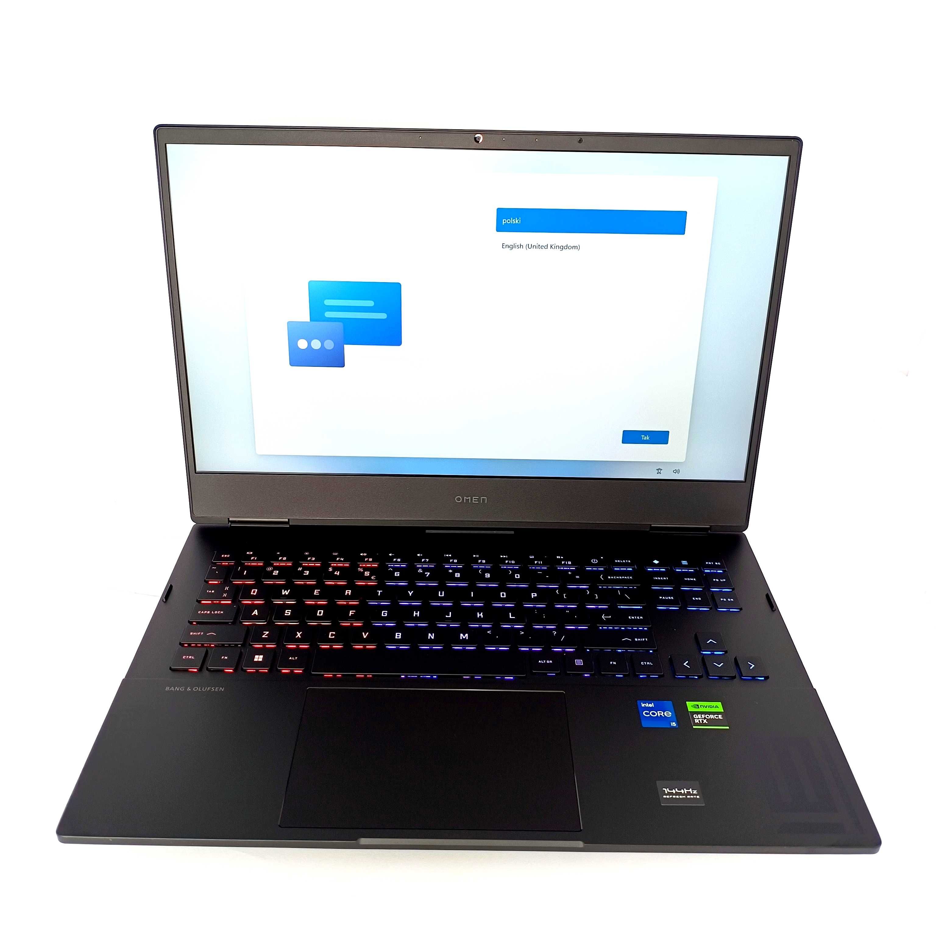 Laptop HP OMEN 16 K0750NW I5 12500H 16GB/512GB RTX 3050TI NOWY