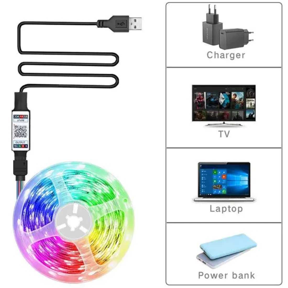 Fita Led WIFI / Tuya / RGB Strip 10m / Alexa Google Home