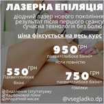 Лазерная Эпиляция, видалення  тату, Центр