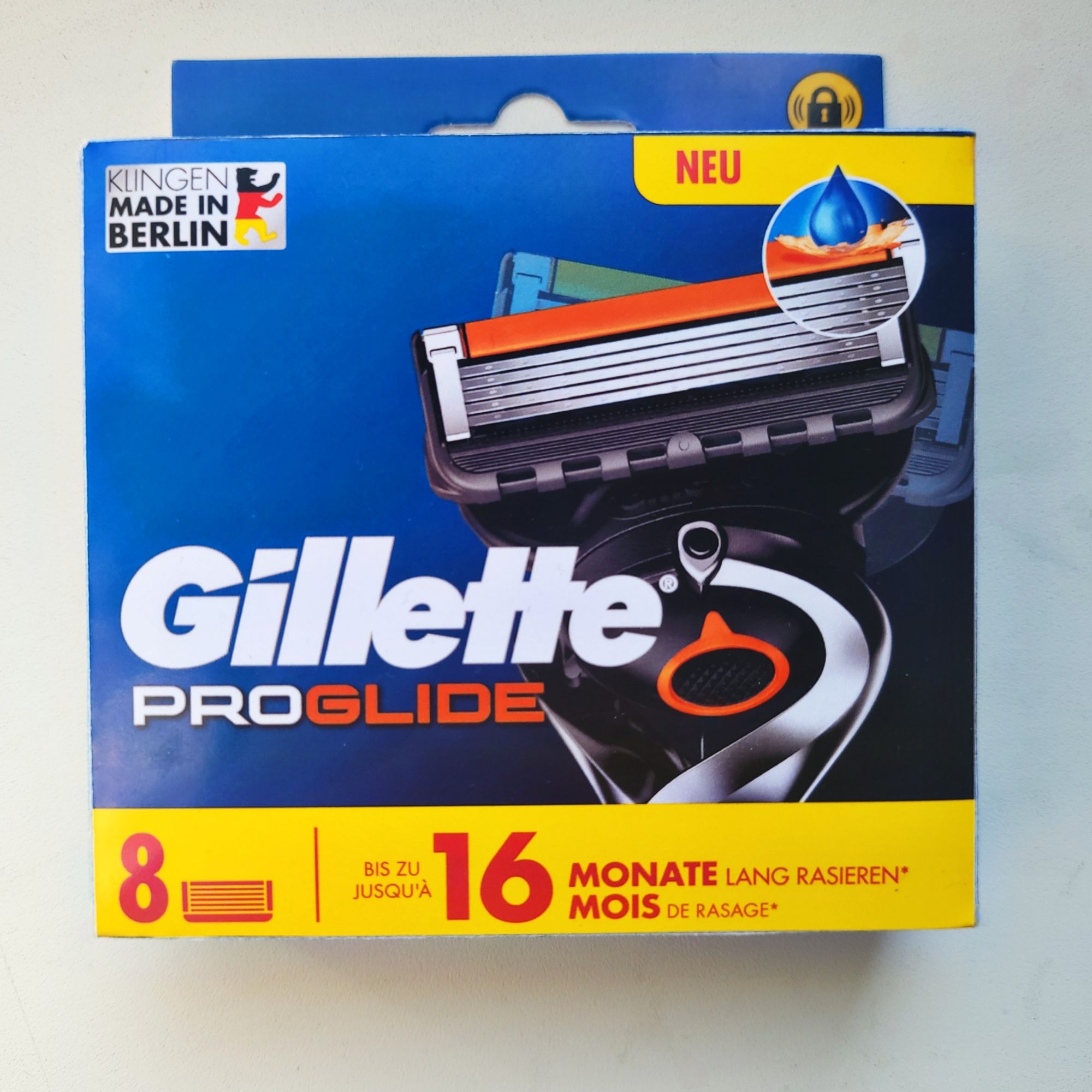 8 шт Gillette ProGlide змінні леза (вир. Німеччина)