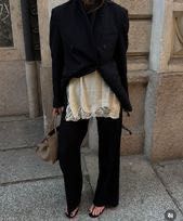Koronkowy top Zara XS