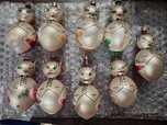 Bombki prl koty 9szt