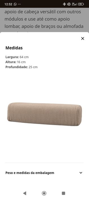 Capa de Almofada de apoio de cabeça, Samsala bege acinzentado