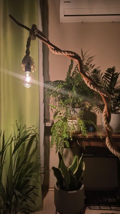 Lampa rarytas vintage z gałęzi