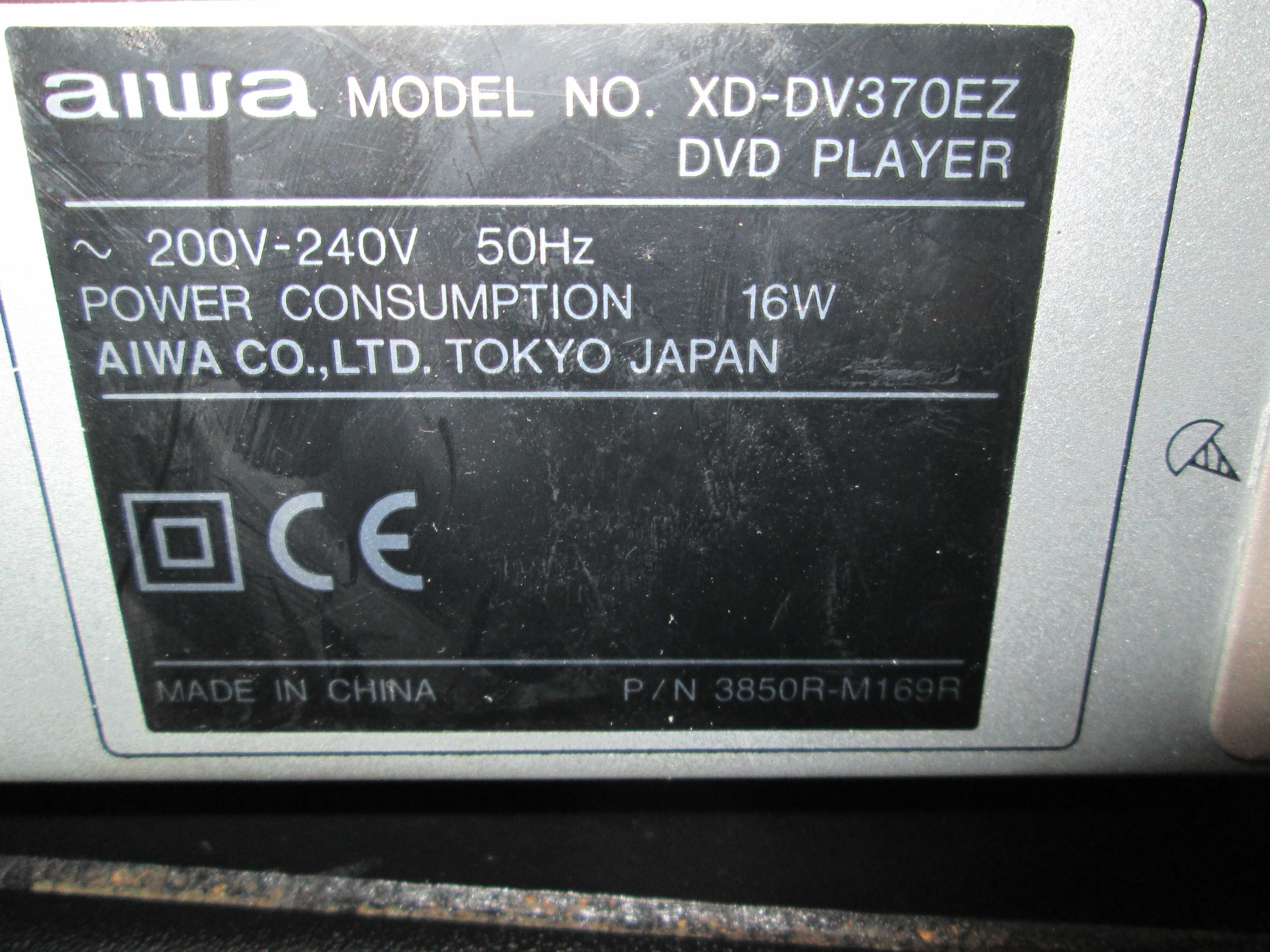 DVD AIWA - Modelo XD - DV 370 EZ