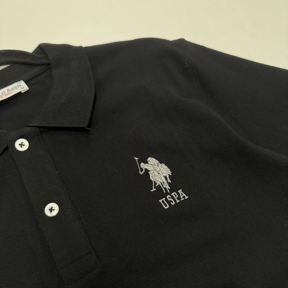 NEW COLLECTION! Мужское поло U.S. Polo ASSN. черного цвета разм S-XXL