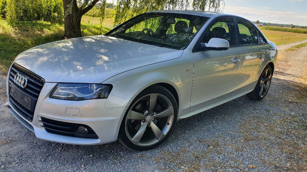 Audi a4 b8 S-line  LX7W Maska Zderzak Błotnik Uszczelka BARDZO ŁADNE