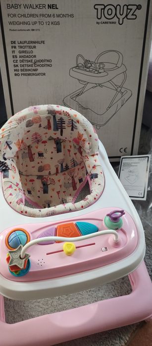 Chodzik Nel Toyz różowy regulacja wysokości