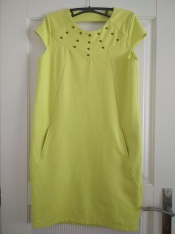 Sukienka ciążowa Reserved limonkowa neon dżety jak NOWA