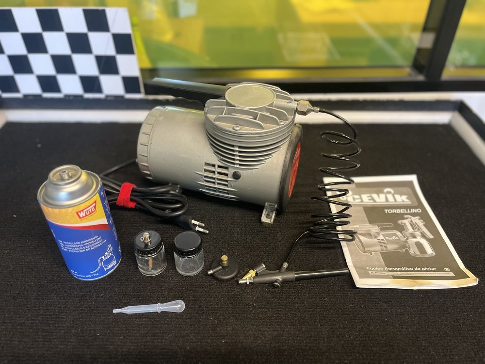 Equipamento aerografico de pintar
