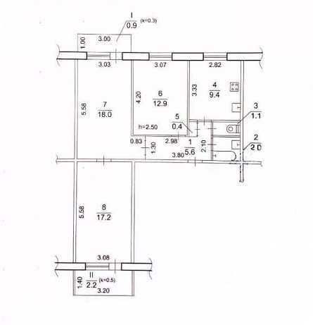 Продам 3 комн. ЖМ Победа-6 (Фантазия)  73 /45/10 м2,  2\9 эт